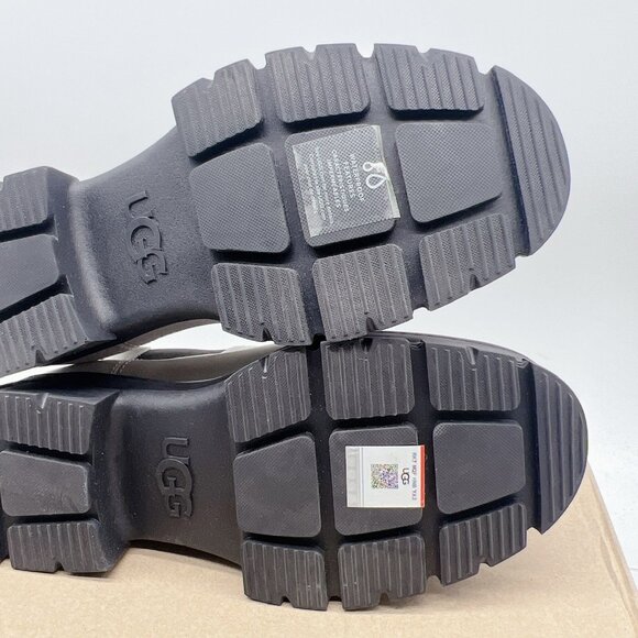 UGG ASHTON CHELSEA BOOTS Platform Waterproof Pull-on WHITE LEATHER WOMEN'S US 9 - Picture 11 of 12